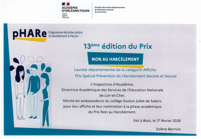 Prix Non au Harcèlement